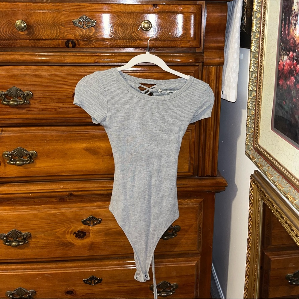 Abercrombie & Fitch Gray bodysuit